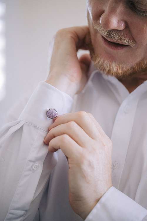Groom Getting Ready