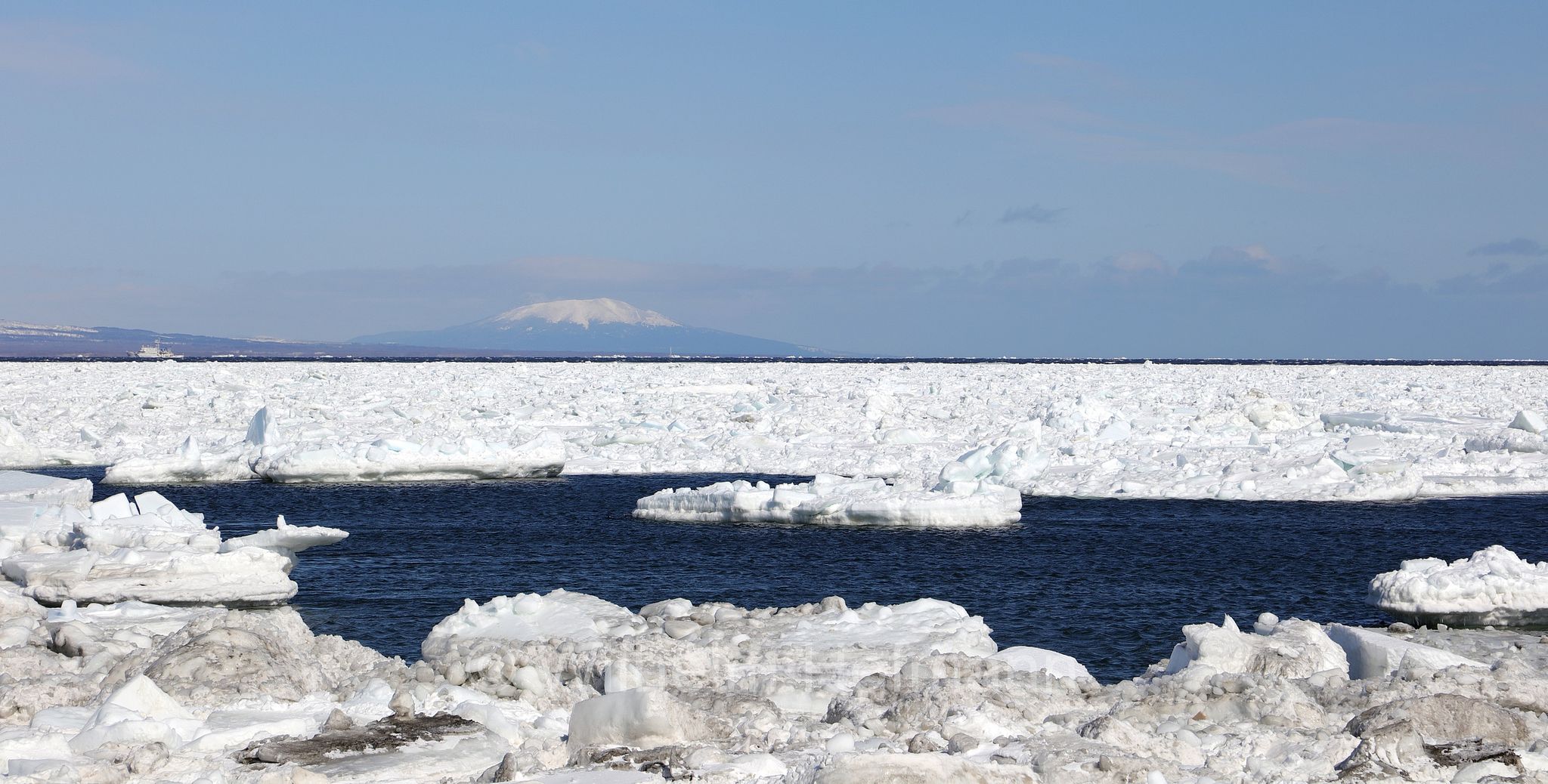 Kunaschir Island, Kunaschir, Nemuro Strait, Drift Ice, Notsuke Peninsula, Notsuke Halbinsel, Penisola di Notsuke, Hokkaidō, Hokkaido, Japan, Giappone