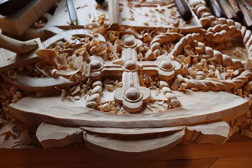 galero roughly carved and ready for refining