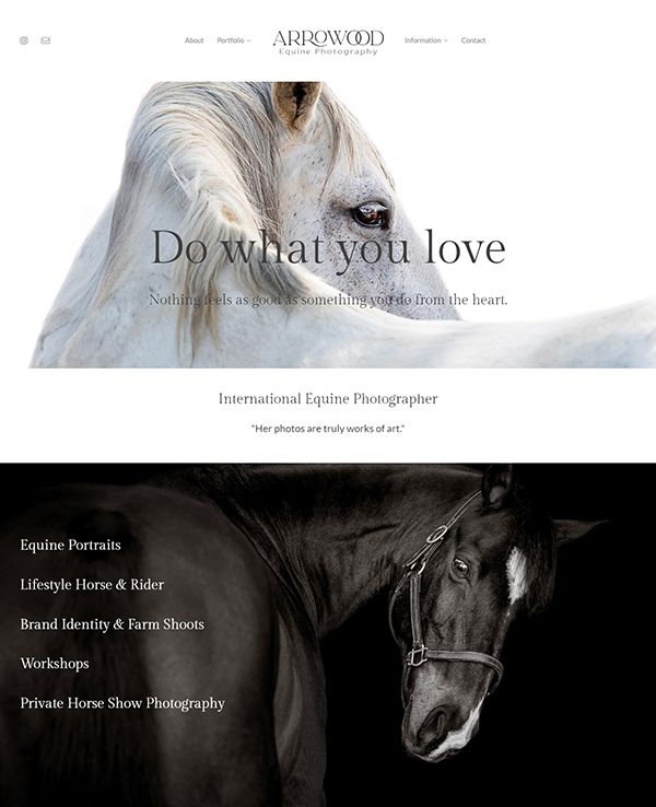 Tara Arrowood Portfolio Website Examples