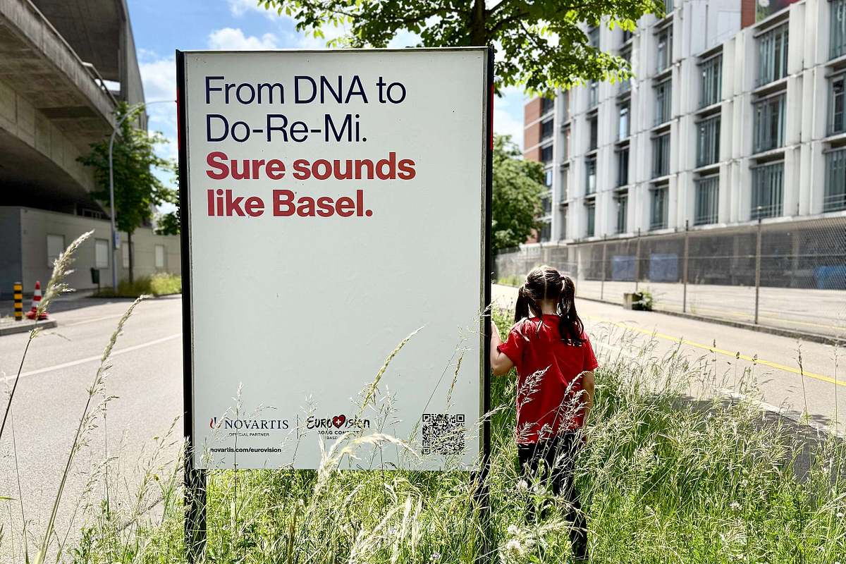 Novartis branded Eurovision OOG with tagline written by Martin Potter