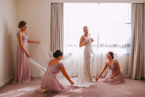 Bride Getting Ready