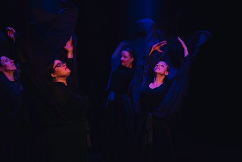 Flamenco school students performing in Poznan at the dance concert