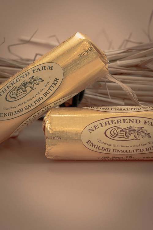 Handmade natural products wrapped in brown paper packaging