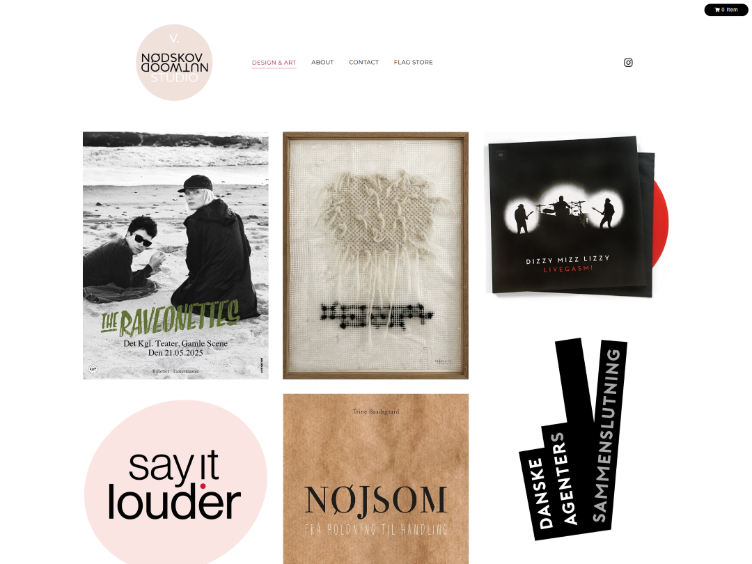 Graphic Designer Nodskov's Portfolio website