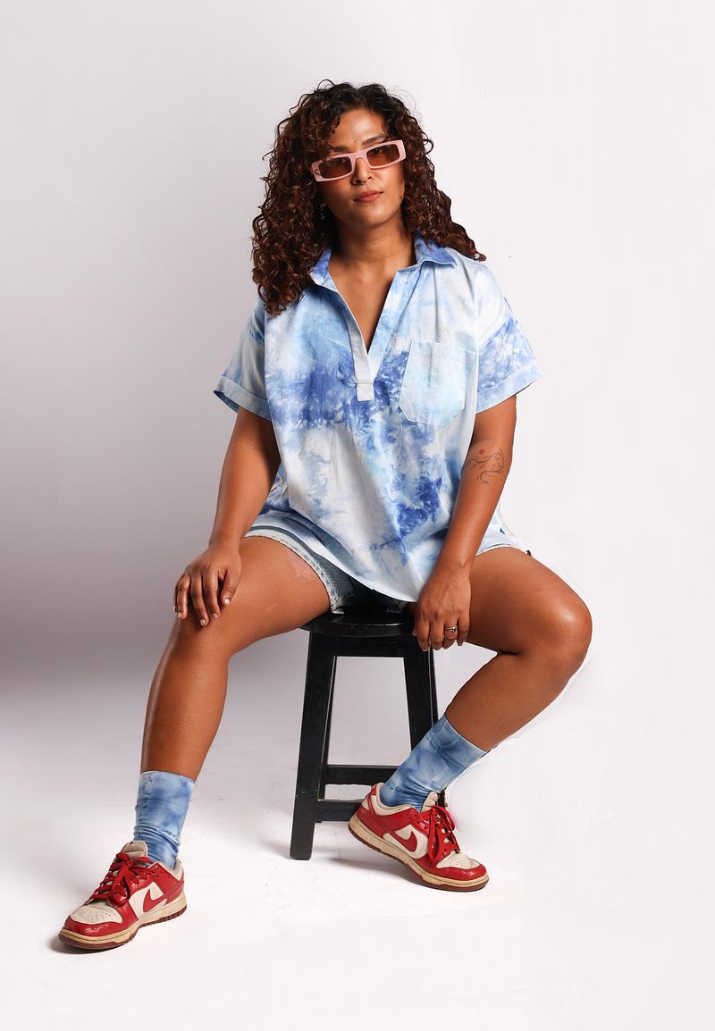 Popover Kurta Shirt - Summer Sky