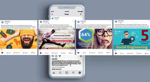 Snap Tech IT, social posts