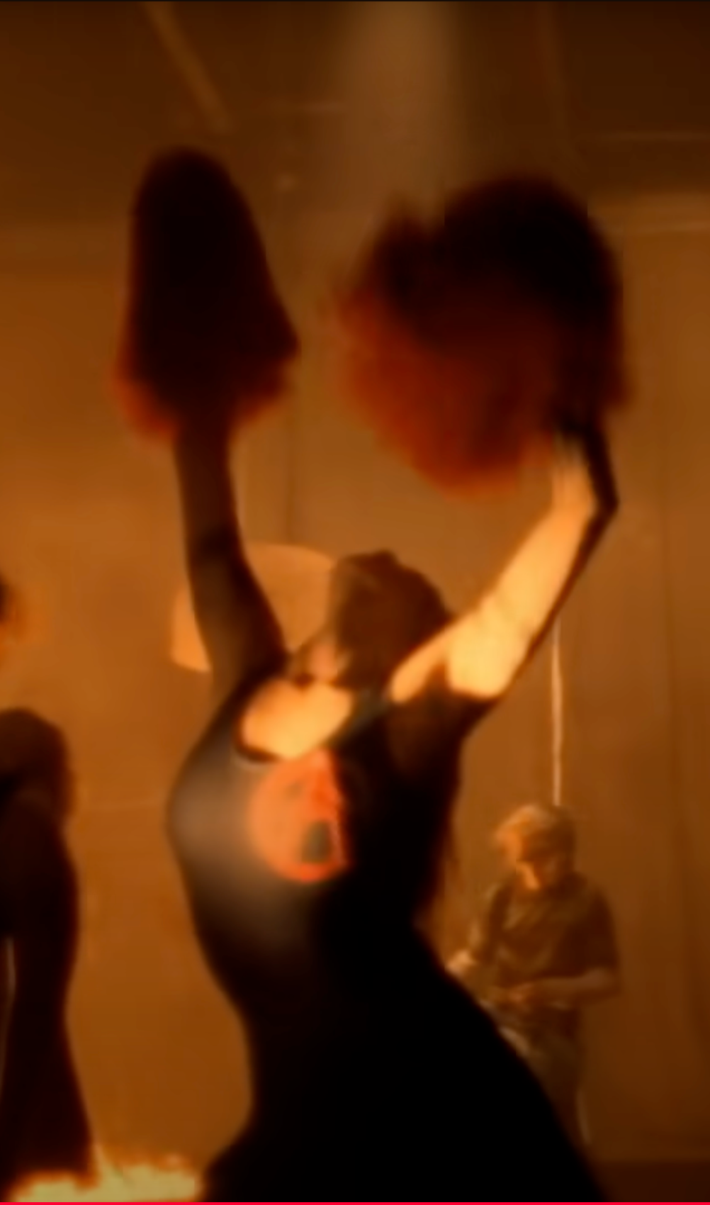 Still capture from Nirvana's Smells Like Teen Spirit music video.