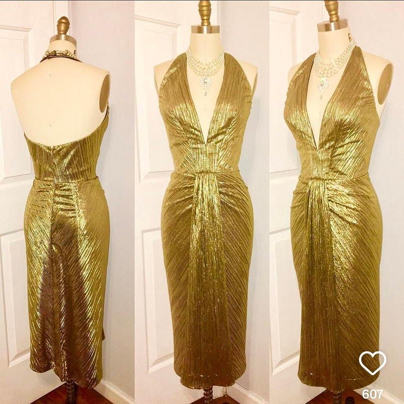 green emerald velvet dress Marilyn Monroe Gold Dress Gentlemen Prefer Blondes Costume  LausenCrafts