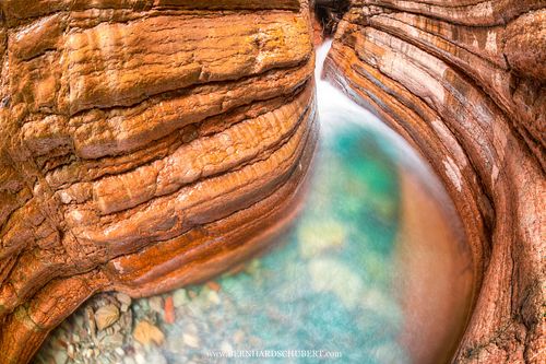 Formation of rock and water