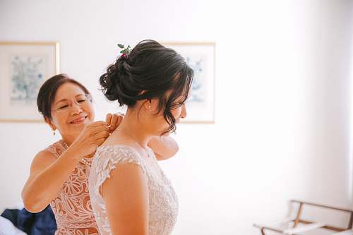 Bride Getting Ready