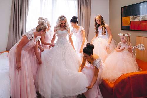 Bride Getting Ready
