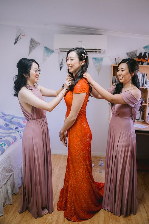 Bride Getting Ready