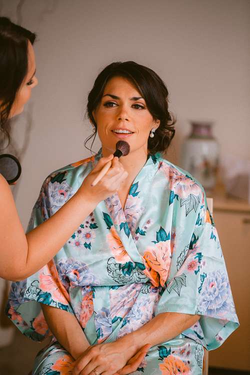 Bride Getting Ready