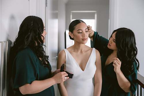 Bride Getting Ready