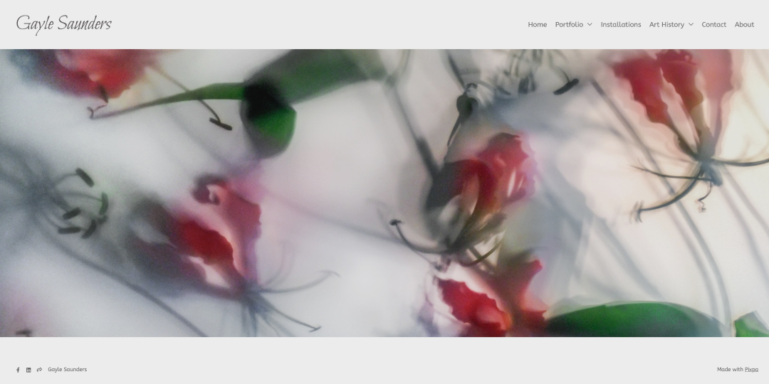 Portafolio de la artista visual Gayle Saunders