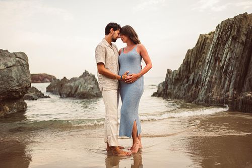 coppia in attesa gravidanza a Masua