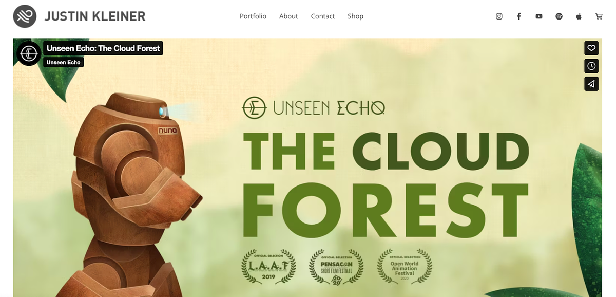 music portfolio of Justin Kleiner