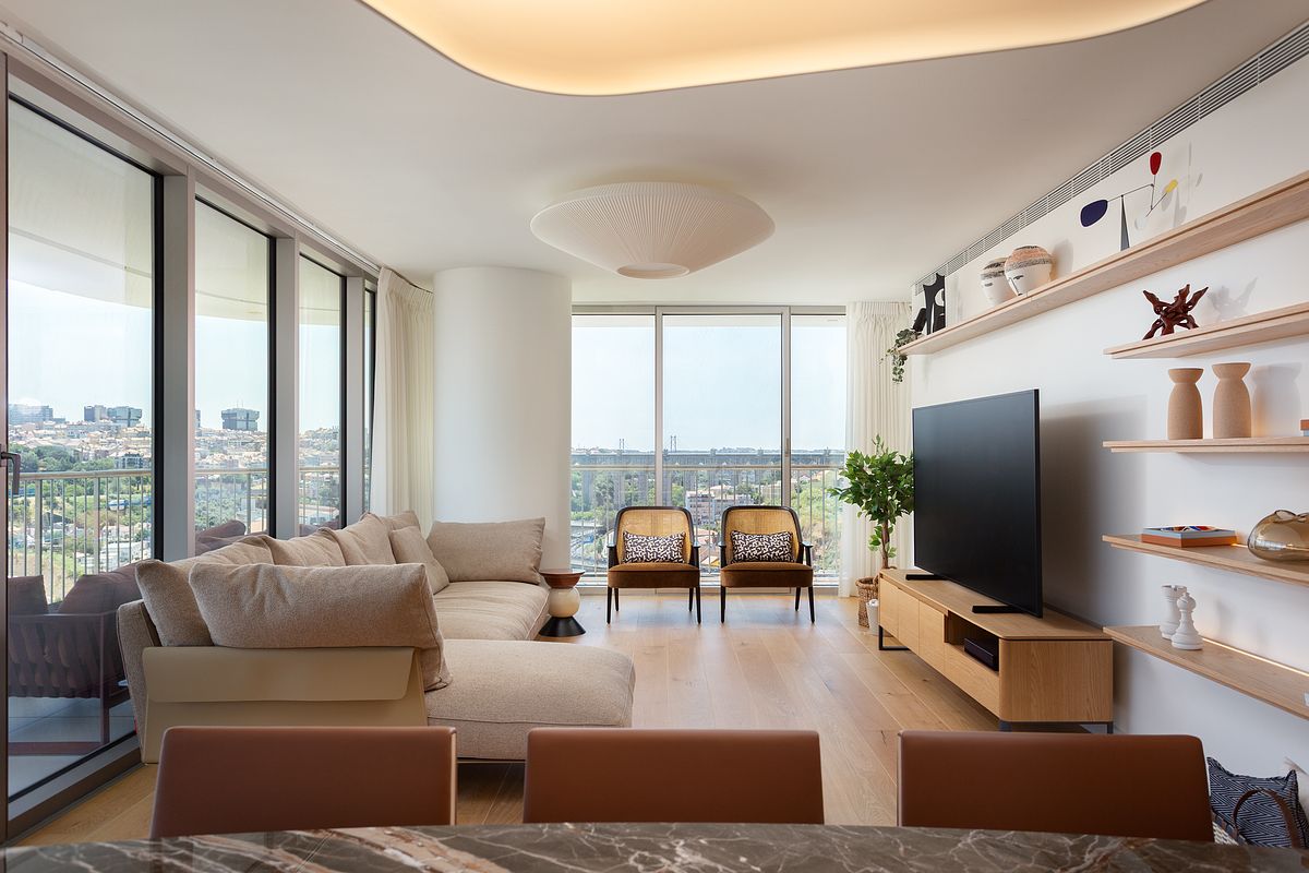 Fotografia do Apartamento de Luxo Infinity Tower, Lisboa, projeto Bevelli Home.