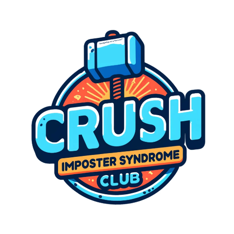 Showcase Your Creative Confidence with our Exclusive "Crush Imposter Syndrome Club" Decal!