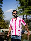 Rayon Tie Dye Pink shirt