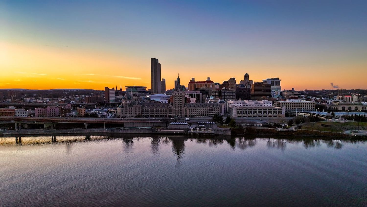 Downtown Albany, NY Aerial Photography