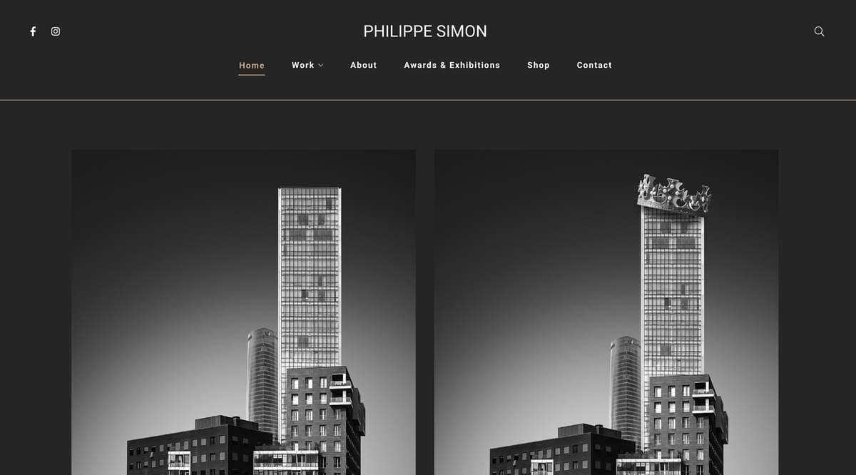 Philippe Simon's architecture portfolio website