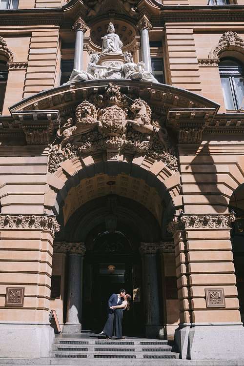 Engagement photo at Martin Place