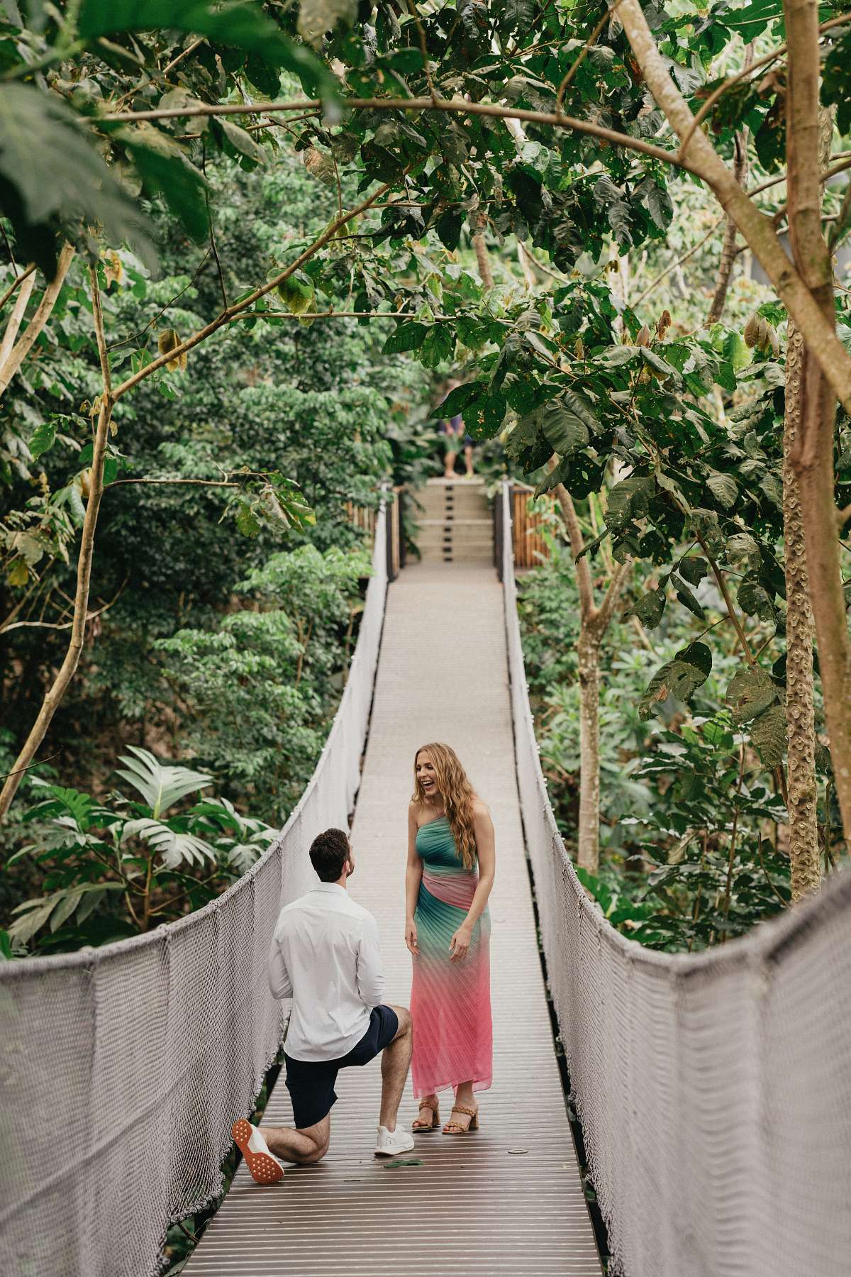 Photographer capturing engagement at Nayara Springs Costa Rica