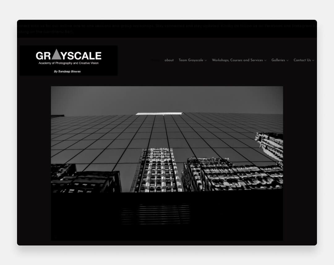 sitio web de Greyscale Academy