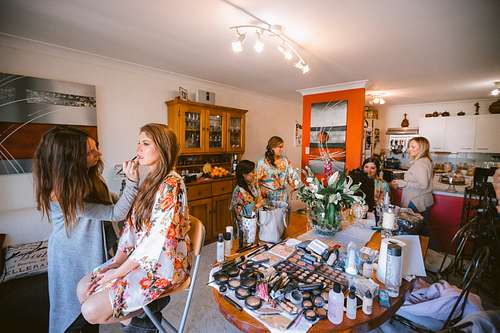 Bride Getting Ready