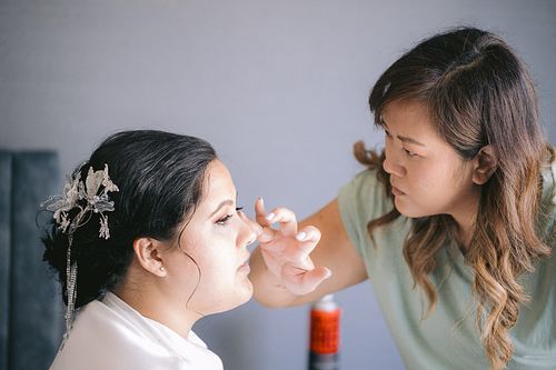 Bride Getting Ready