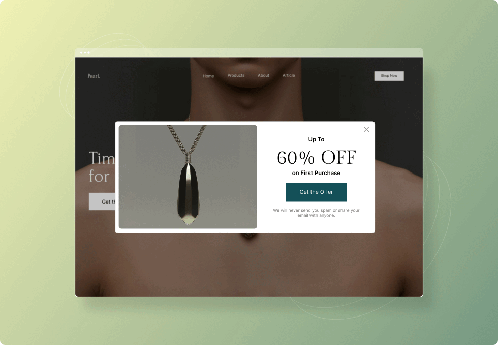 Boost conversions with marketing pop-ups