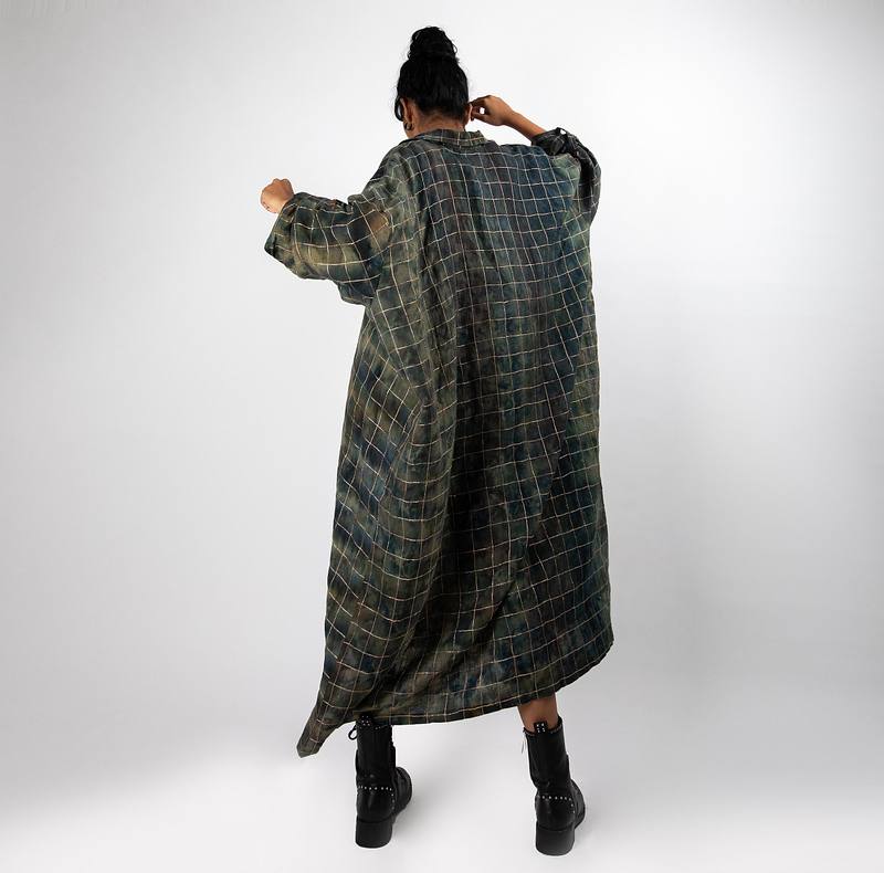 Chequered Choga Dress