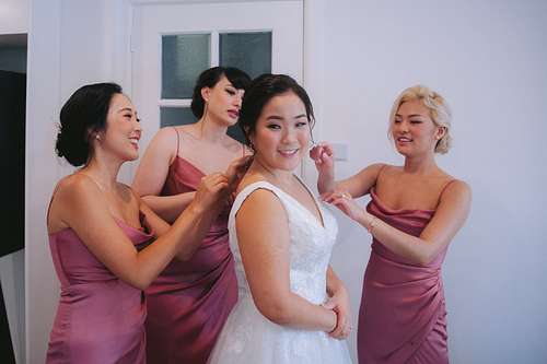 Bride Getting Ready