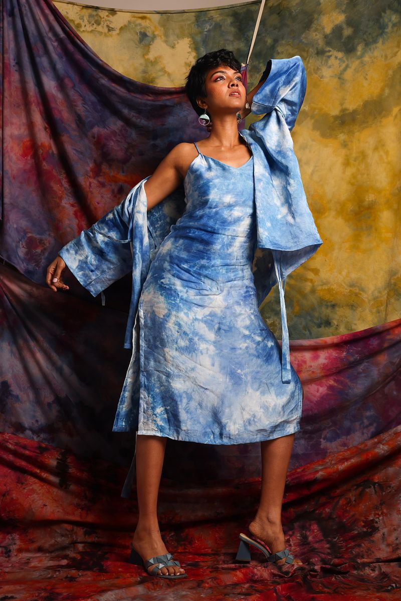 Unisex Kimono Jacket Summer Sky (Blue)