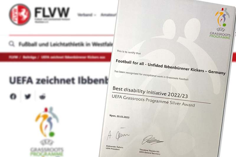 UEFA zeichnet Ibbenbürener Kickers aus