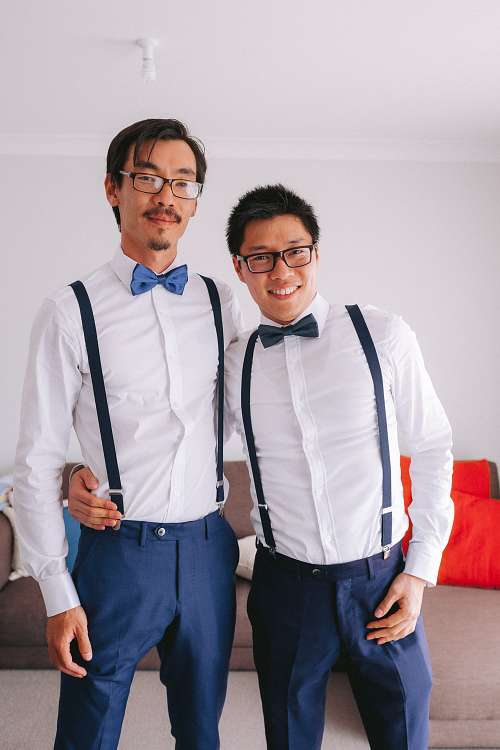 Groom Getting Ready