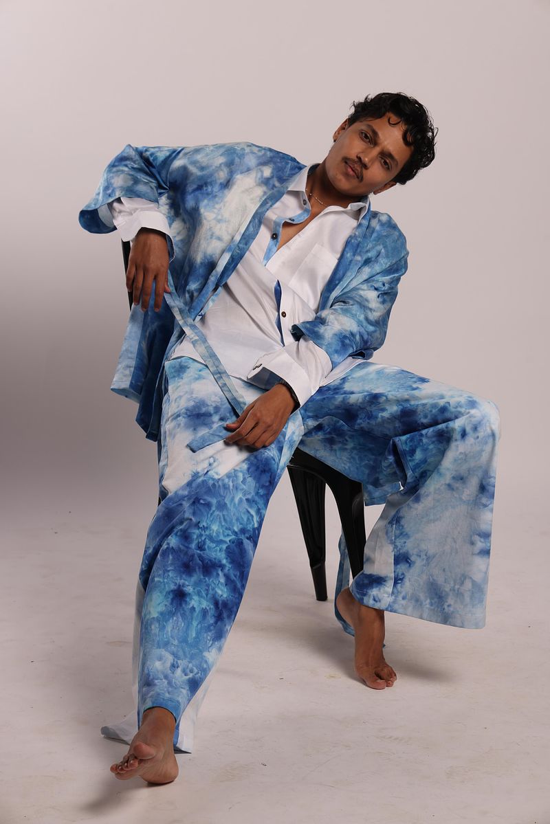 Unisex Wrap Tie Belt Kimono