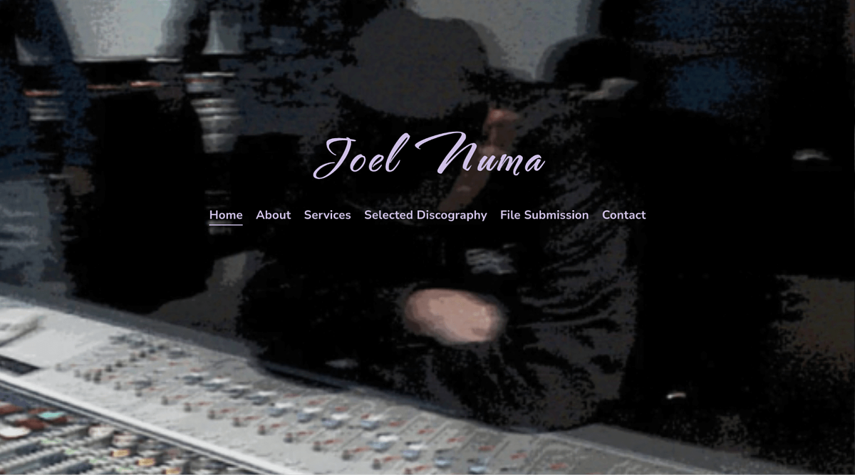 Музыкальный сайт Джоэла Нумы