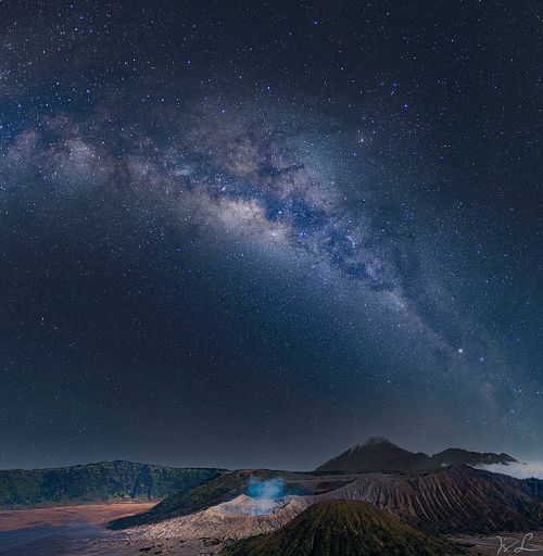 Mt. Bromo under the Midnight Sky