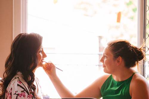Bride Getting Ready