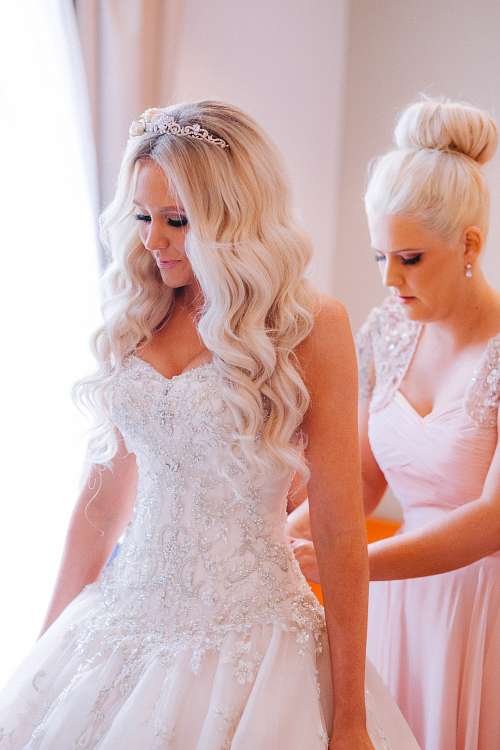Bride Getting Ready