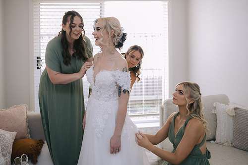 Bride Getting Ready
