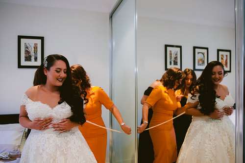 Bride Getting Ready