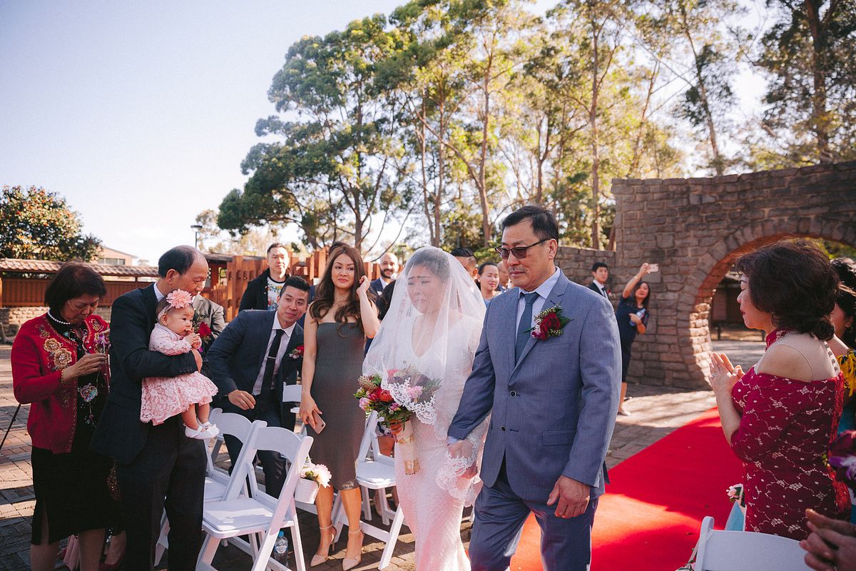 Wedding Ceremony at Japanese Garden Auburn Botanic Garden