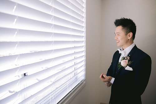Groom Getting Ready