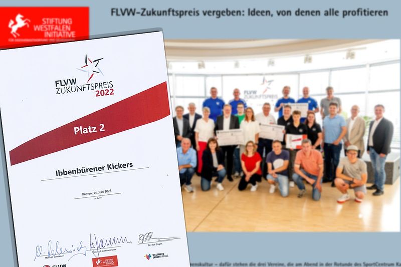 Ibbenbürener Kickers gewinnen FLVW-Zukunftspreis für Inklusion