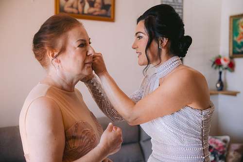Bride Getting Ready
