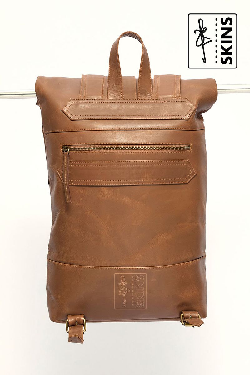 SKINS: Koshā Vanta Leather Rolltop Backpack